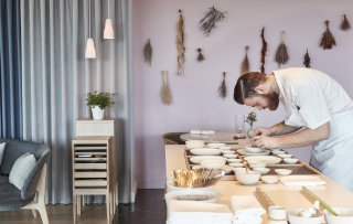 In Geranium*** Kopenhagen blinkt de keuken vier keer per dag